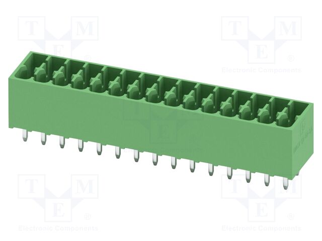 PCB headers, nominal cross section: 1.5 mm?, color: green, n
