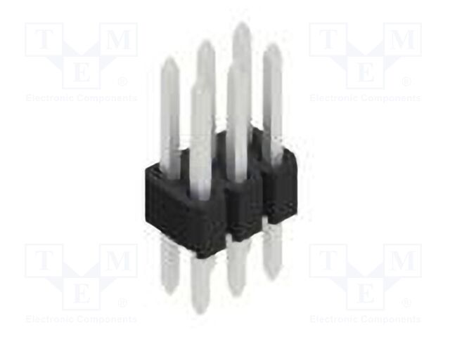 Connector: pin strips; pin header; male; PIN: 6; 1.27mm; THT; 2x3