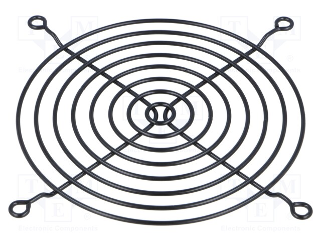 Guard; 120x120mm; Mat: metal; Mounting: screw; Colour: black