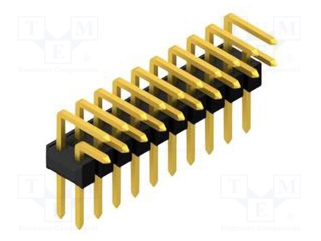 Connector: pin strips; pin header; male; PIN: 20; 2.54mm; THT; 2x10