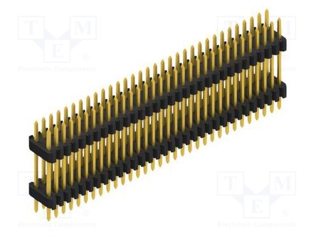 Connector: pin strips; pin header; male; PIN: 64; 1.27mm; THT; 2x32