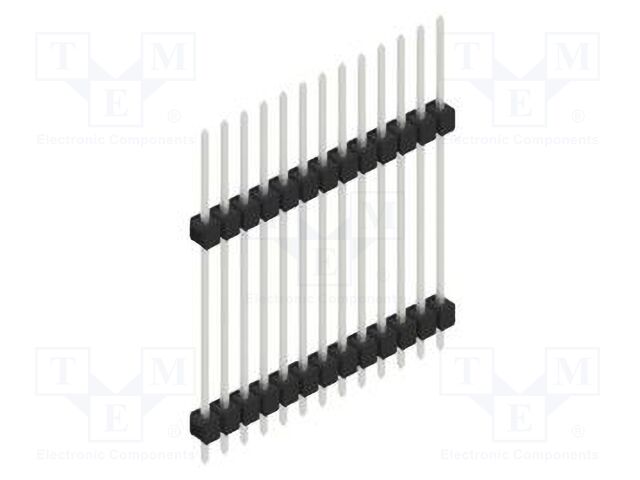 Connector: pin strips; pin header; male; PIN: 13; 2.54mm; THT; 1x13