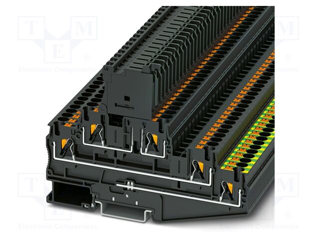 Splice terminal: rail; PA; L: 82.6mm; terminals: 5; W: 6.2mm