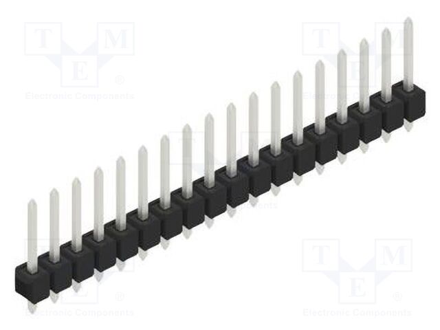 Connector: pin strips; pin header; male; PIN: 18; 2.54mm; THT; 1x18