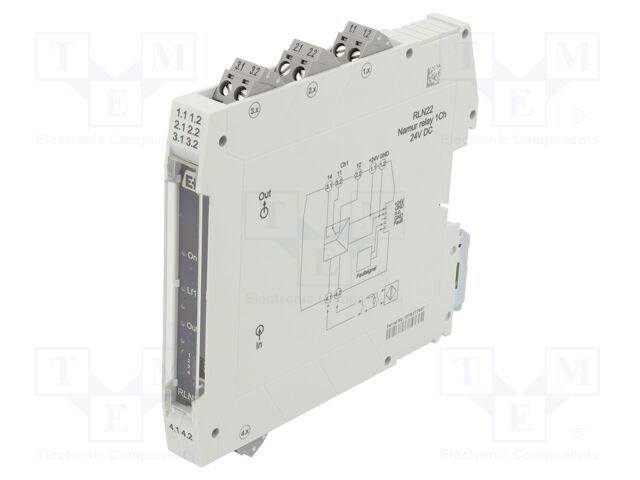 For DIN rail mounting; IP20; 12.5x107.5x116mm; Temp: -40÷60°C