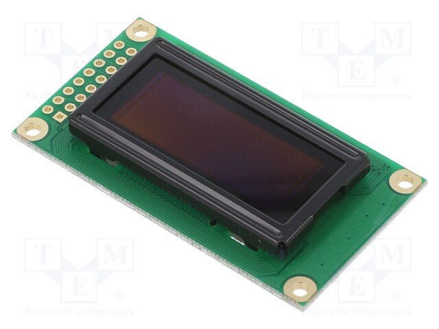 Display: OLED; graphical; 50x16; Dim: 58x32x10mm; white; PIN: 16