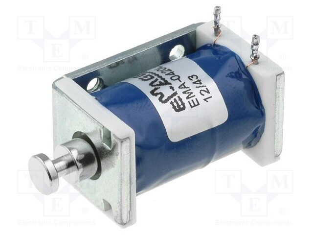 Electromagnet: pull; Usup: 12VDC; Power: 1.2W; Force: 250g; 6mm; 120Ω