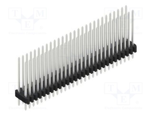 Connector: pin strips; pin header; male; PIN: 56; 1.27mm; THT; 2x28