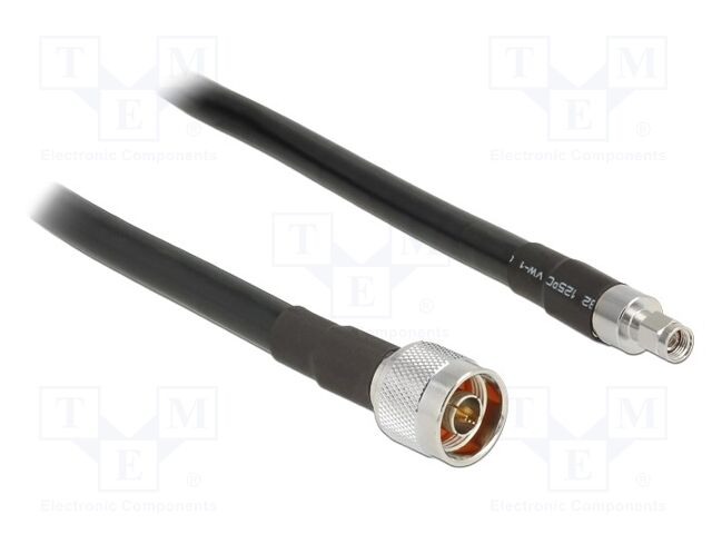 Cable; 3m; N male,RP-SMA male; black; Øcable: 10.5mm; 50Ω