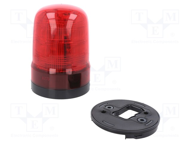 Signaller: lighting-sound; red; SF10; 10÷30VDC; Light source: LED