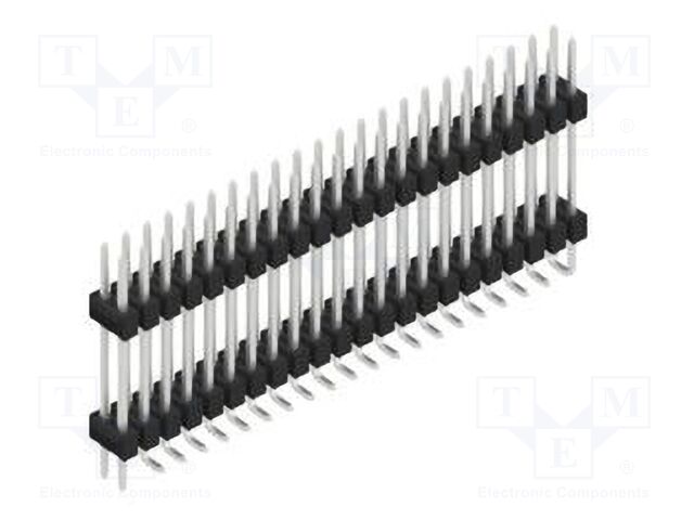 Connector: pin strips; pin header; male; PIN: 44; 2.54mm; SMT; 2x22