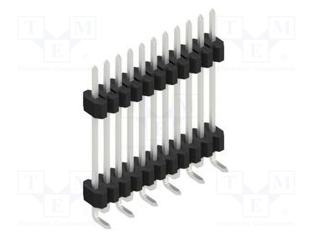Connector: pin strips; pin header; male; PIN: 11; 1.27mm; SMT; 1x11