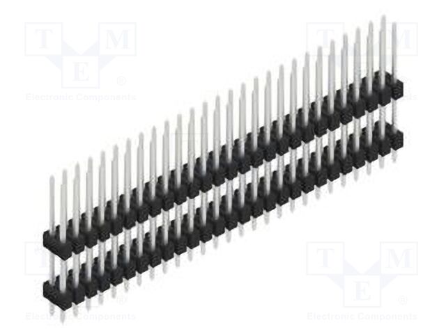 Connector: pin strips; pin header; male; PIN: 54; 2.54mm; THT; 2x27