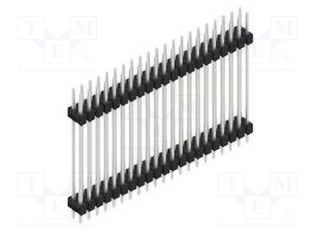 Connector: pin strips; pin header; male; PIN: 42; 2.54mm; THT; 2x21