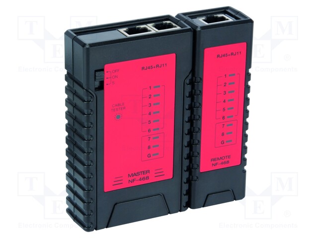 Tester: LAN wiring; Display: LED