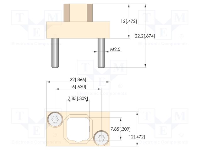 Test probe socket; 10mm
