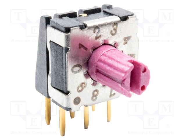 Switch: encoding switch; 0.1A/42VDC; Pos: 10; -60÷125°C; THT; RDM