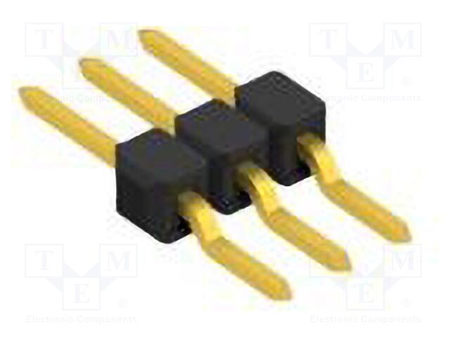 Connector: pin strips; pin header; male; PIN: 3; 2.54mm; SMT; 1x3