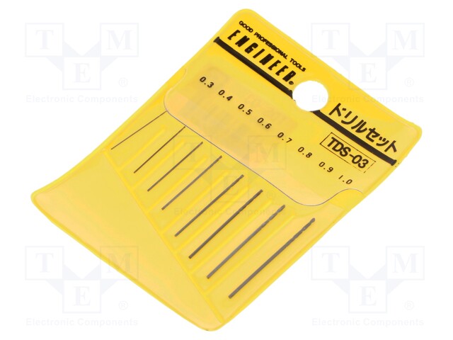 Tool accessories: drill set; Application: metal; Pcs: 8