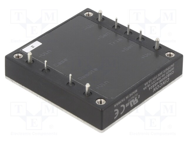 Converter: DC/DC; 300W; Uin: 18÷75V; 24VDC; Iout: 12.5A; 114g; 220kHz