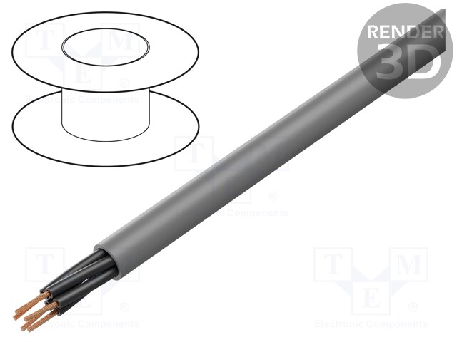 Wire; ÖLFLEX® CLASSIC 400 P; 5x0,75mm2; unshielded; 300/500V; PUR