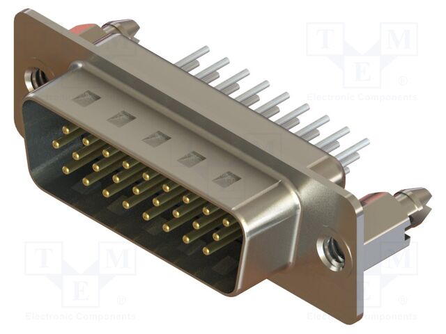 Connector: D-Sub HD; PIN: 26; socket; male; straight; THT; MHDD