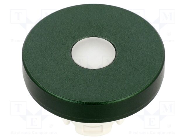 Actuator lens; 22mm; 84; Colour: olive; Mat: aluminium