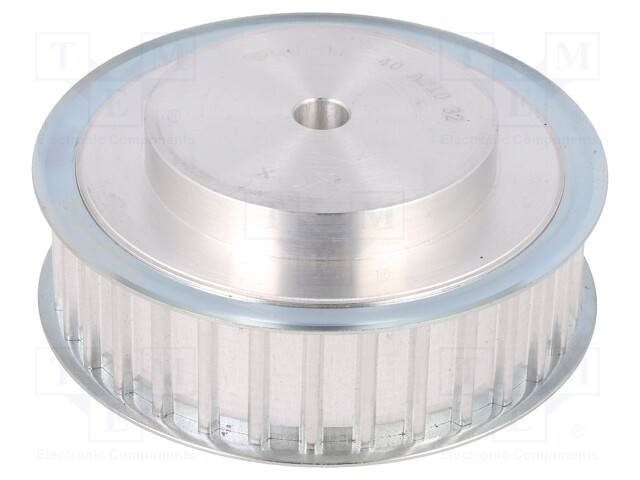 Belt pulley; AT10; W: 25mm; whell width: 40mm; Ø: 100mm; aluminium