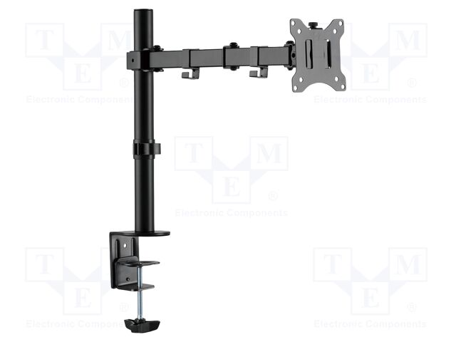 Holder; table edge; 8kg; 15÷32"; black; Arm len: 454mm; monitor x1
