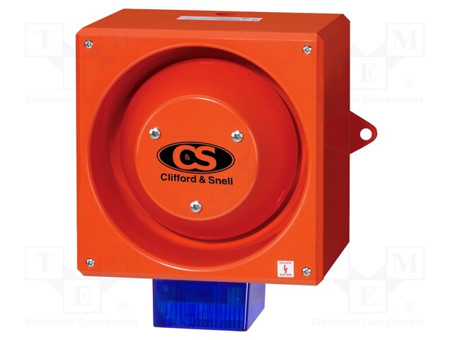 Signaller: lighting-sound; 24VDC; siren,flashing light; IP65