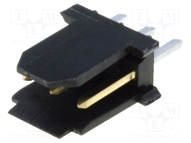 Socket; wire-board; male; PIN: 3; 2.54mm; THT; DUBOX; 3A; gold-plated
