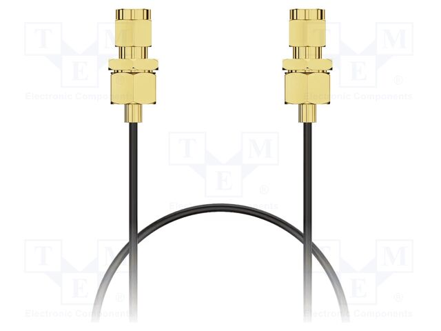 Cable; SMA male,both sides; black; straight,with seal; -40÷85°C