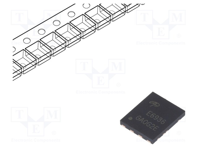 Transistor: N-MOSFET x2; unipolar; 30V; 35/67A; 9.6/15W; DFN5x6