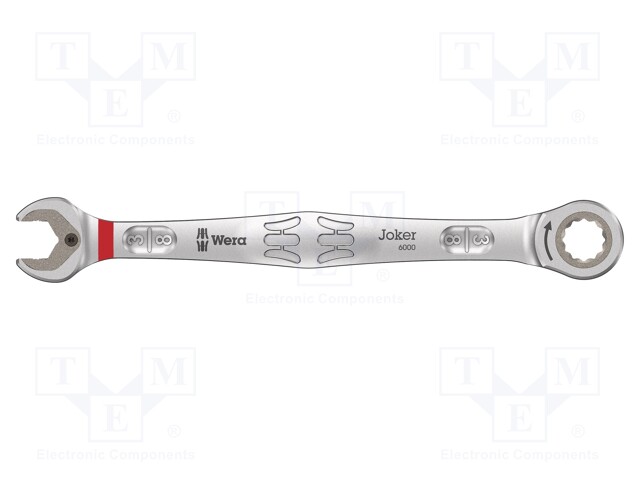 Wrench; inch,combination spanner,with ratchet; steel; 159mm