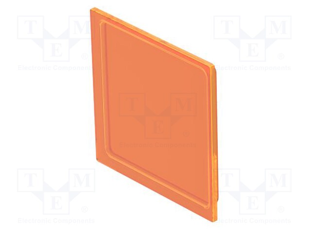 Actuator lens; 16mm; 92; orange; plastic; 12x12mm