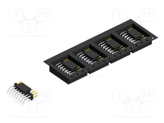 Connector: pin strips; pin header; male; PIN: 16; 2mm; SMT; 2x8; 100V