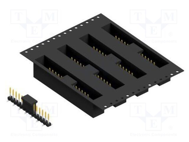 Connector: pin strips; pin header; male; PIN: 14; 2.54mm; SMT; 1x14