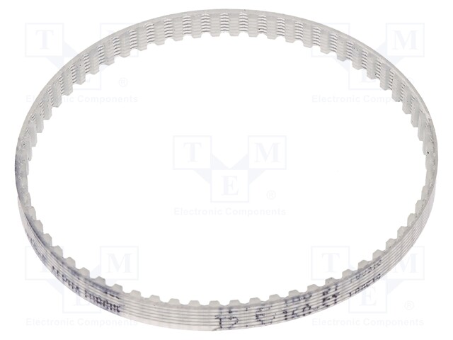 Timing belt; T2.5; W: 4mm; H: 1.3mm; Lw: 160mm; Tooth height: 0.7mm