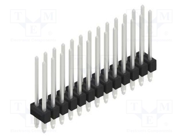 Connector: pin strips; pin header; male; PIN: 26; 2.54mm; THT; 2x13