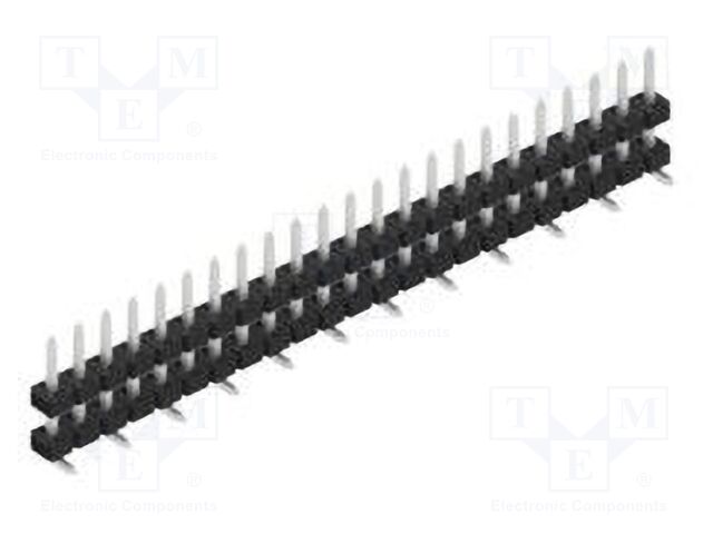 Connector: pin strips; pin header; male; PIN: 23; 2mm; SMT; 1x23