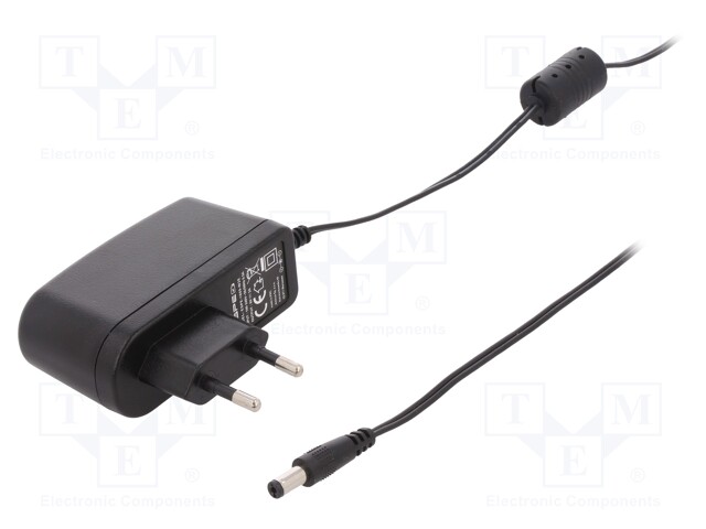 Power supply: switched-mode; 9VDC; 2A; Out: 5,5/2,1; 18W; Plug: EU