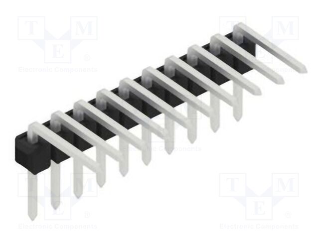 Connector: pin strips; pin header; male; PIN: 10; 2.54mm; THT; 1x10