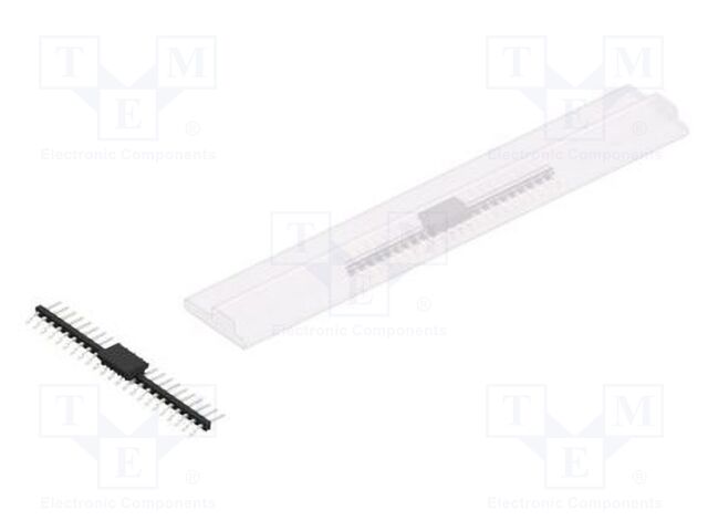 Connector: pin strips; pin header; male; PIN: 23; 2mm; SMT; 1x23
