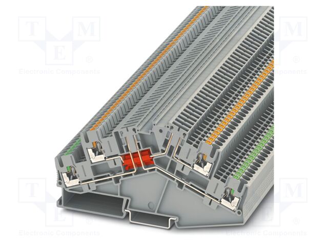 Splice terminal: rail; PTTBS; PA; L: 63.1mm; terminals: 4; W: 5.2mm