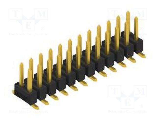 Connector: pin strips; pin header; male; PIN: 24; 2.54mm; SMT; 2x12