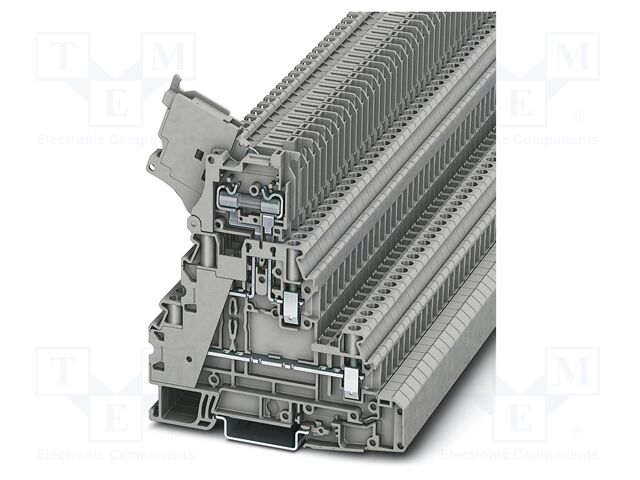 Splice terminal: rail; UT; PA; L: 94.5mm; terminals: 4; W: 6.2mm