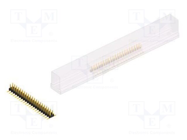 Connector: pin strips; pin header; male; PIN: 42; 2mm; SMT; 2x21