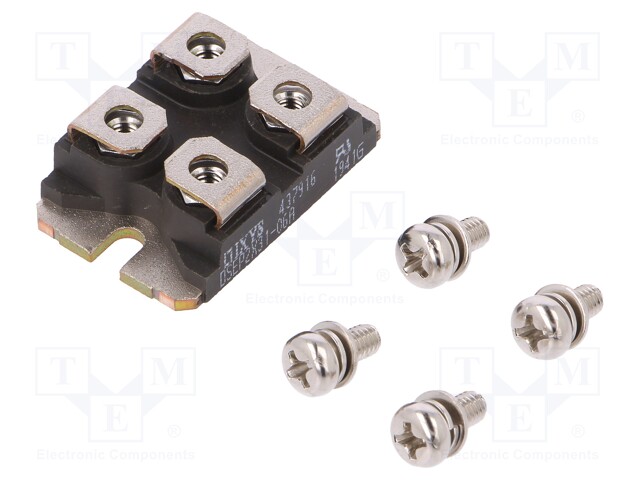 Module: diode; double independent; 600V; If: 2x30A; SOT227B; screw