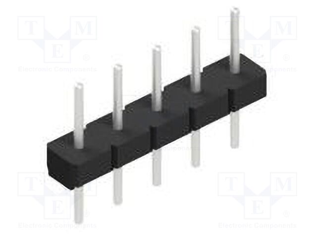 Connector: pin strips; pin header; male; PIN: 5; 2.54mm; THT; 1x5