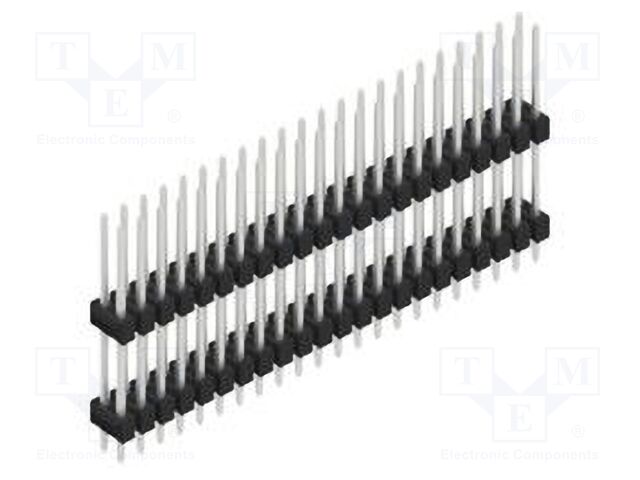 Connector: pin strips; pin header; male; PIN: 44; 2.54mm; THT; 2x22